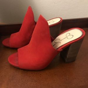 Red Mule Heels